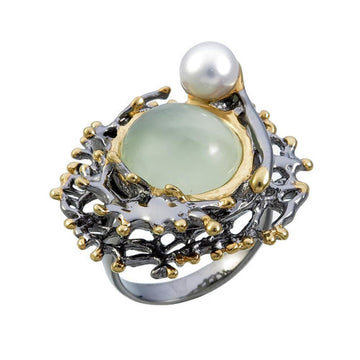 Coral Love Tierra Verde Ring-Rings-AdiOre Jewels