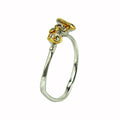 Stacking Emerald and Sapphire Ring-Rings-AdiOre Jewels
