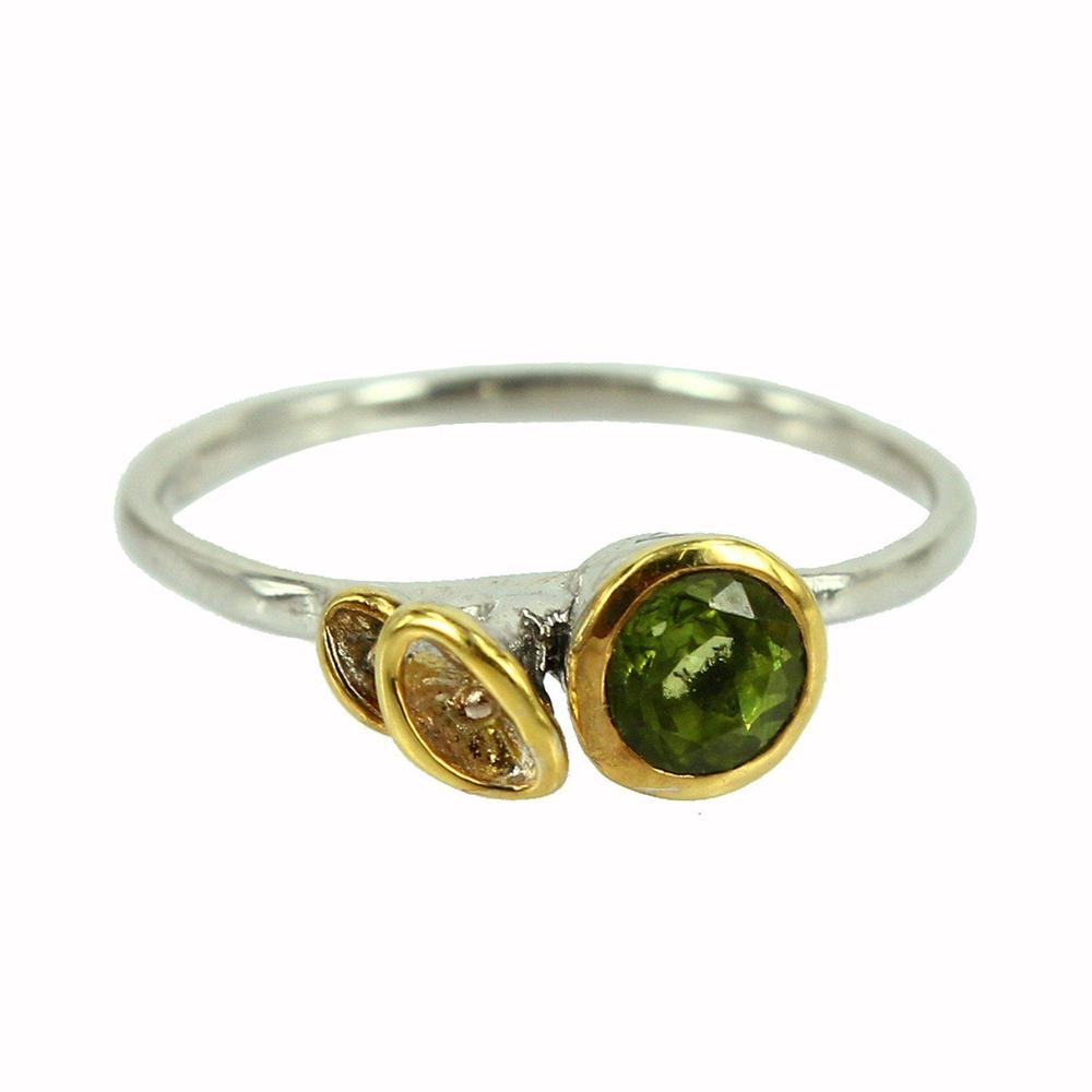 Stacking Peridot Ring-Rings-AdiOre Jewels