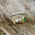 Stacking Emerald and Sapphire Ring-Rings-AdiOre Jewels