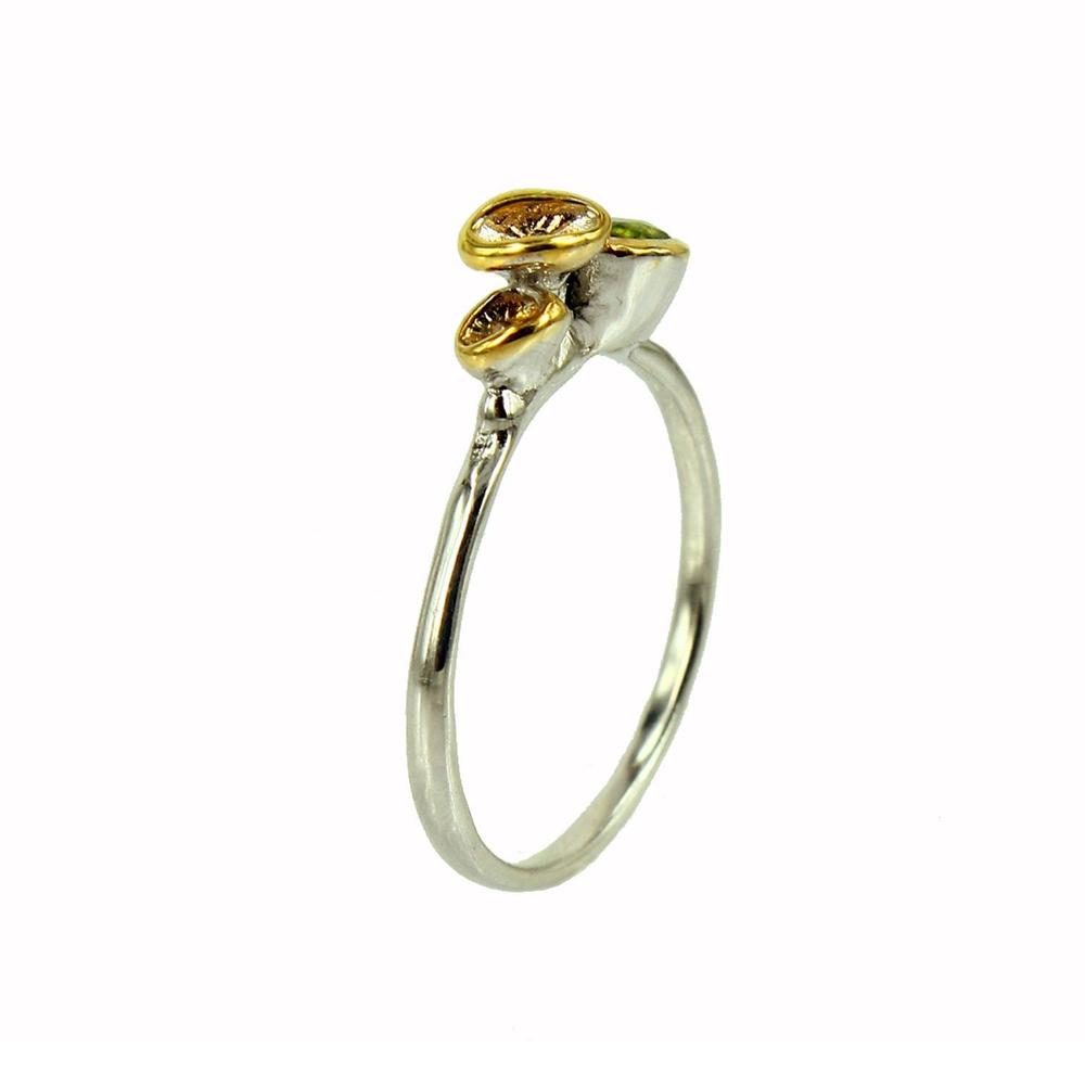 Stacking Peridot Ring-Rings-AdiOre Jewels