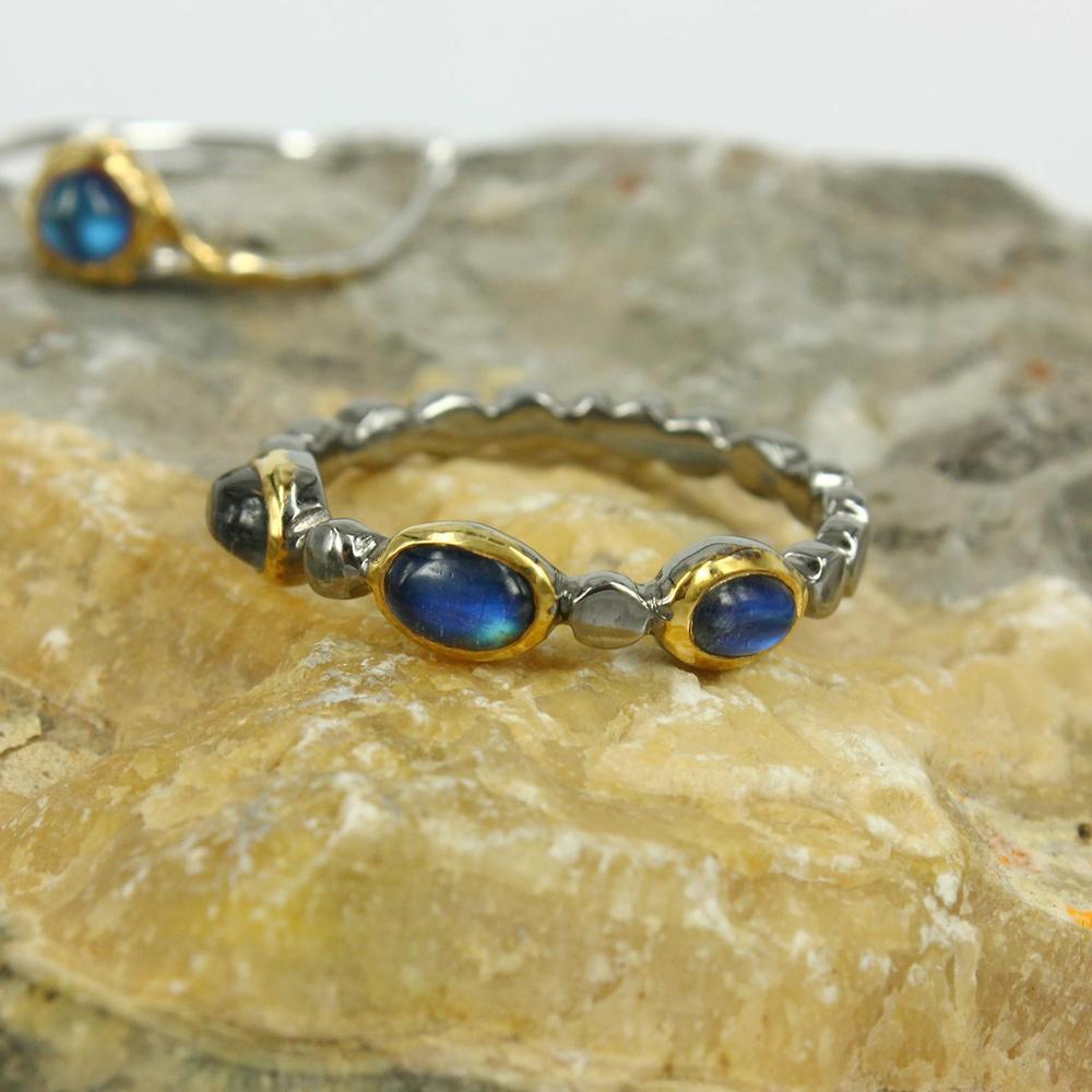 Stacking Spectrolite Ring-Rings-AdiOre Jewels