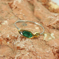 Stacking Emerald and Sapphire Ring-Rings-AdiOre Jewels