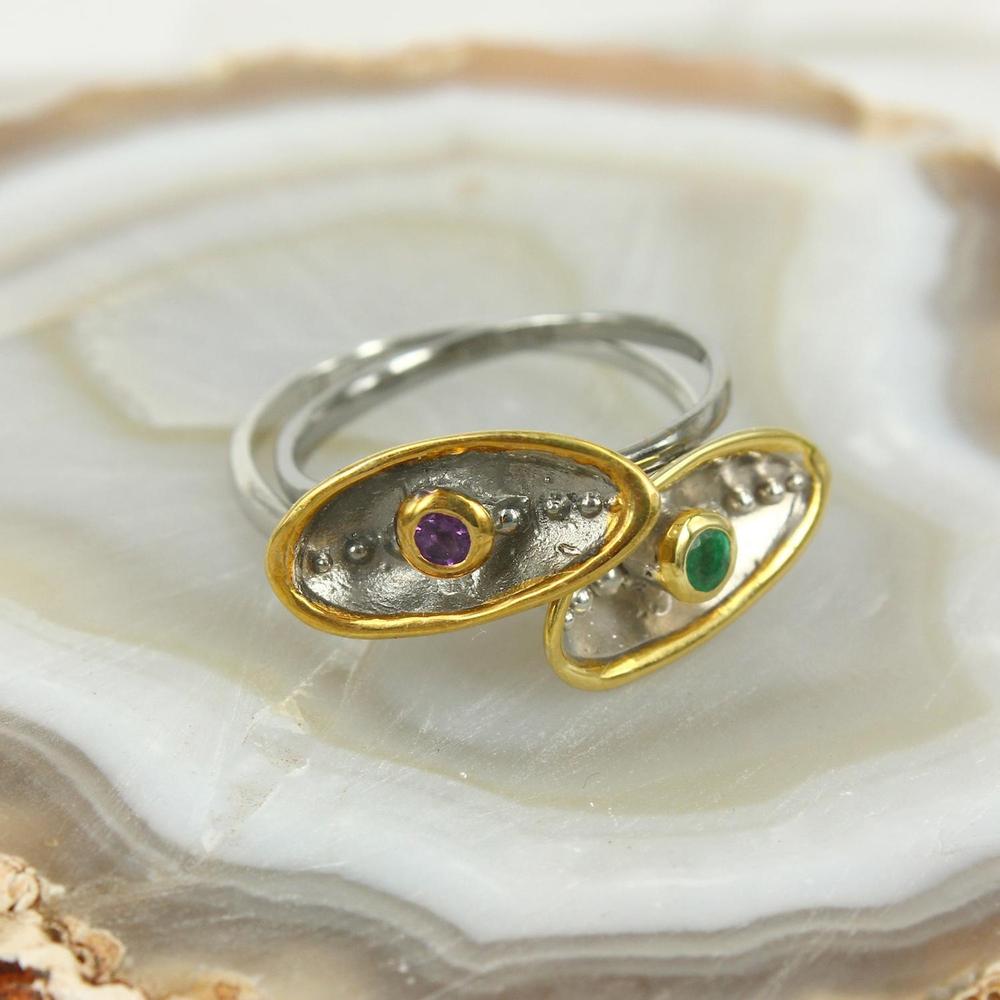 Stacking Emerald Ring-Rings-AdiOre Jewels