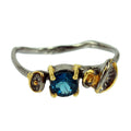 Stacking London Blue Topaz Ring-Rings-AdiOre Jewels