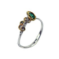 Stacking Emerald and Sapphire Ring-Rings-AdiOre Jewels