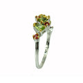 Stacking Peridot and Sapphire Ring-Rings-AdiOre Jewels