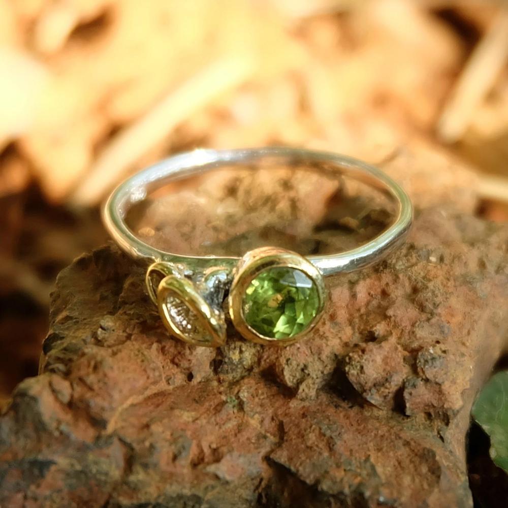 Stacking Peridot Ring-Rings-AdiOre Jewels