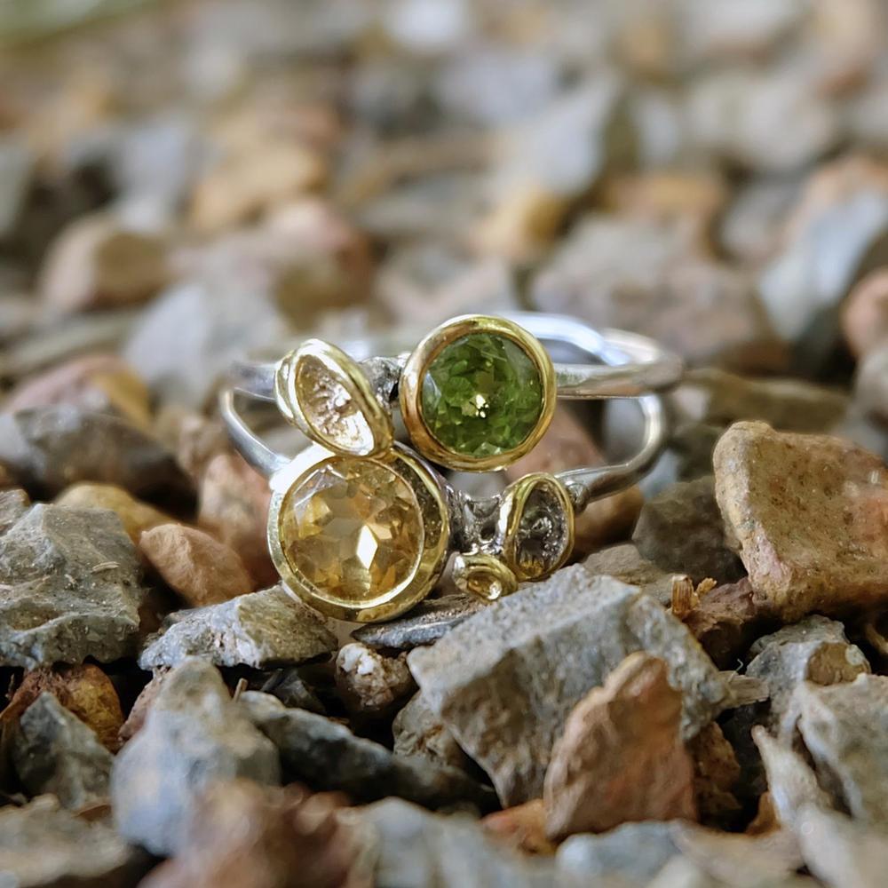 Stacking Peridot Ring-Rings-AdiOre Jewels