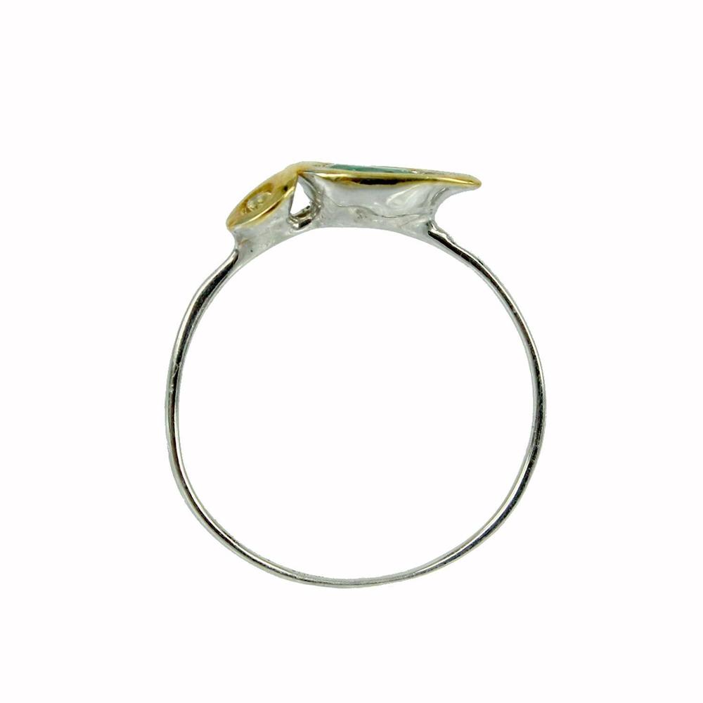 Stacking Emerald and Sapphire Ring-Rings-AdiOre Jewels