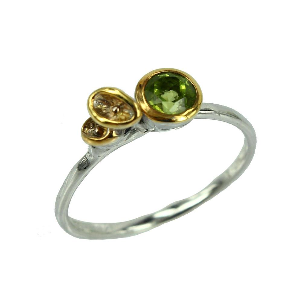 Stacking Peridot Ring-Rings-AdiOre Jewels