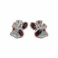 Fern And Leaf Flemma Rojo Earrings-Earrings-AdiOre Jewels