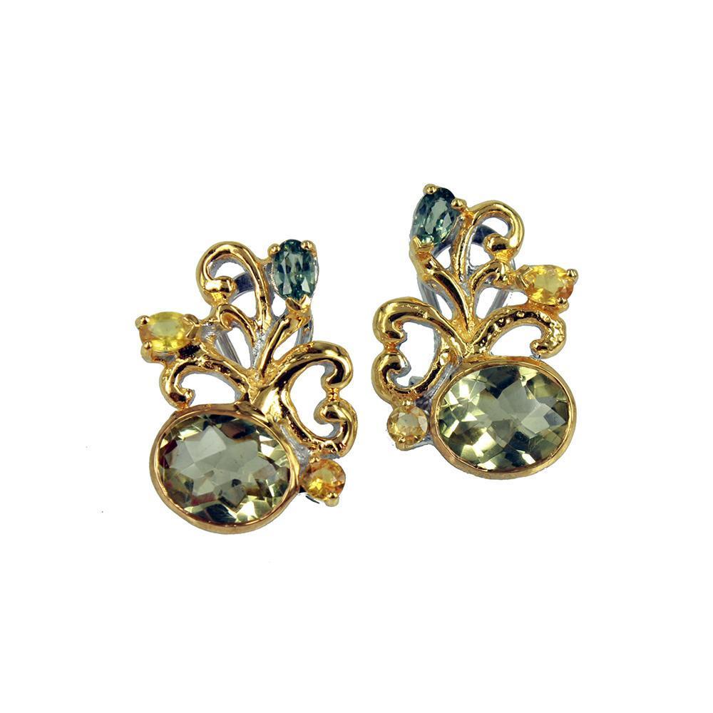 Alice Flemma Verde Earrings-Earrings-AdiOre Jewels