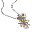Fern and Leaf Mezclado Pendant-Pendants-AdiOre Jewels