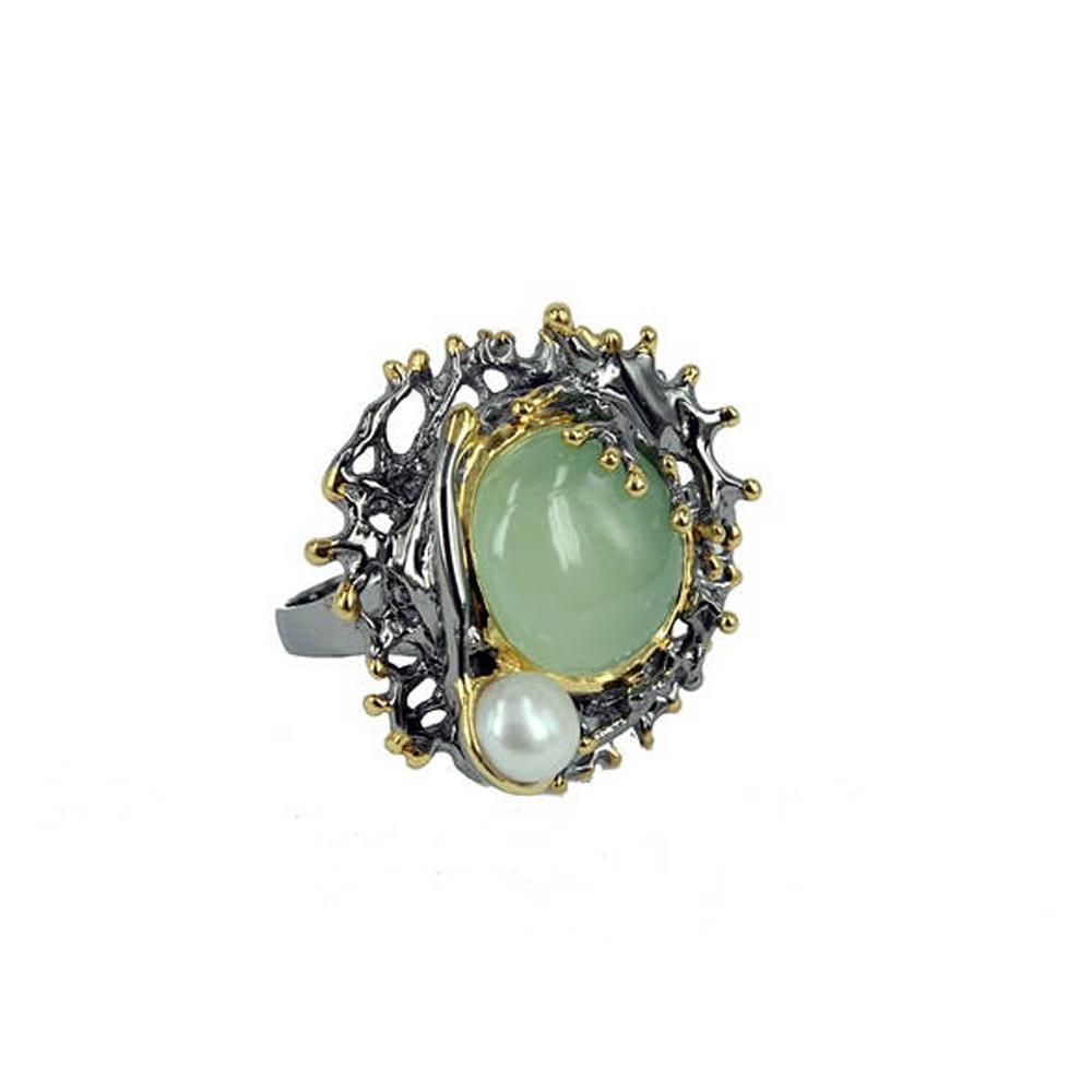 Coral Love Tierra Verde Ring-Rings-AdiOre Jewels
