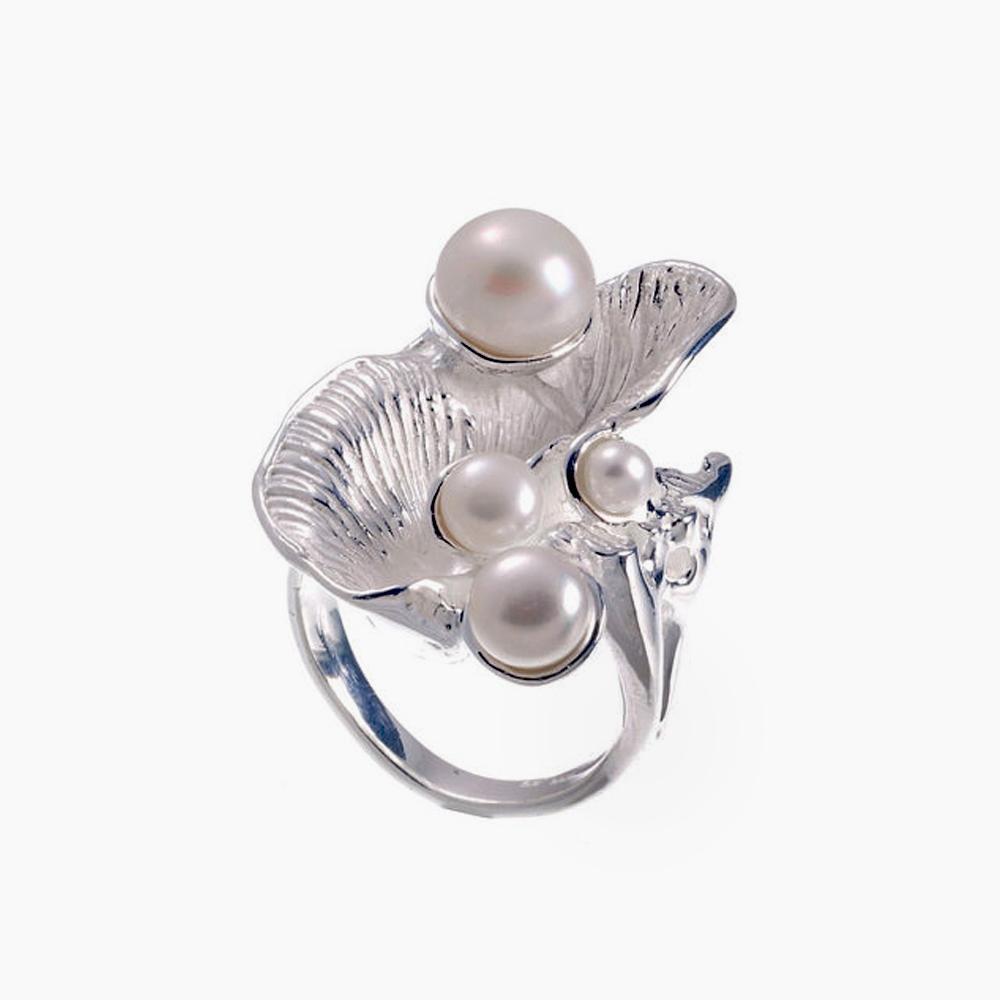 Aqua Tierra Perla Ring-Rings-AdiOre Jewels