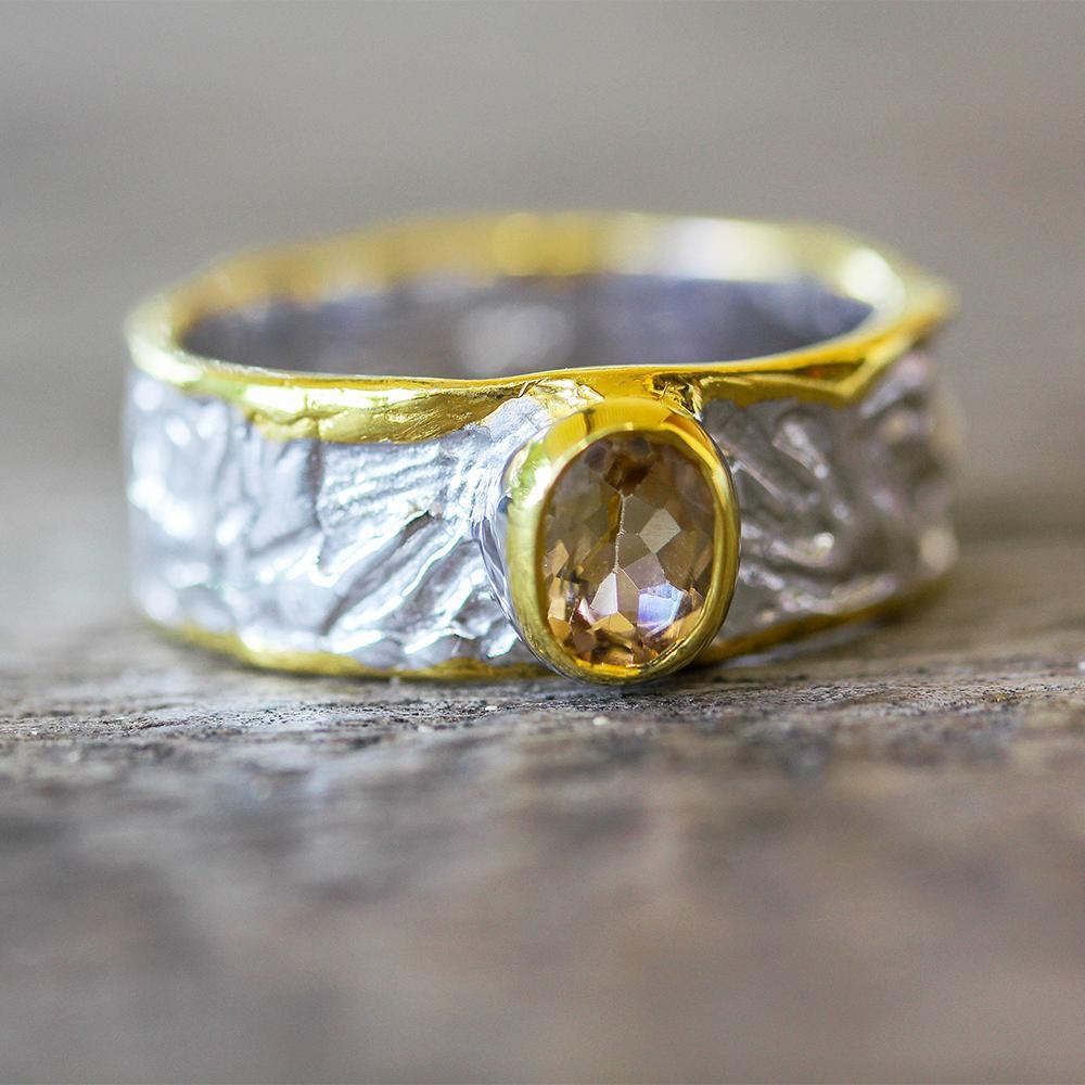 Classic Flemma Amarillo Ring-Rings-AdiOre Jewels