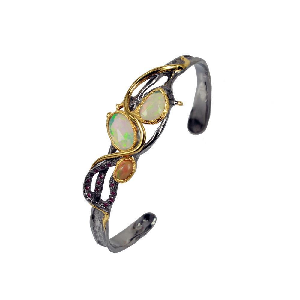 Opal Magic Flemma Mezclado Bangle-Bangles-AdiOre Jewels