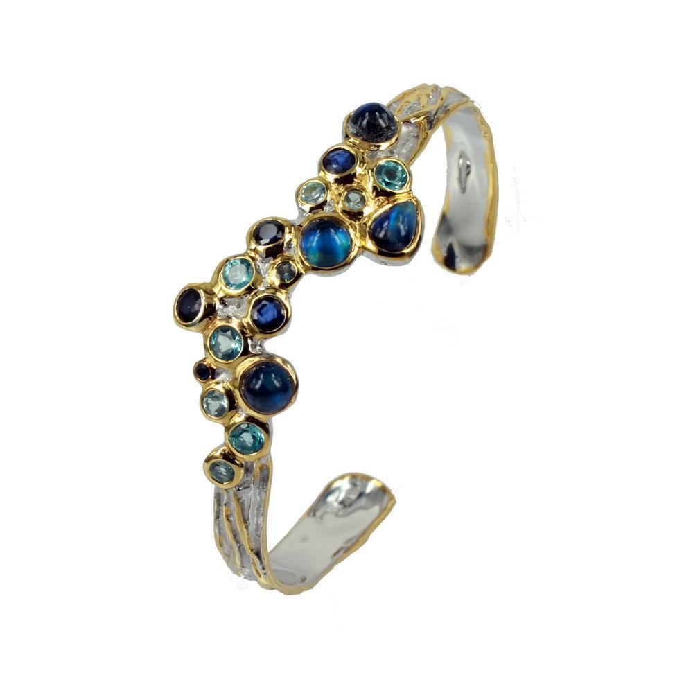 Alice Flemma Azul Bangle-Bangles-AdiOre Jewels