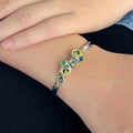 Fern And Leaf Flemma Mezclado Bangle-Bangles-AdiOre Jewels