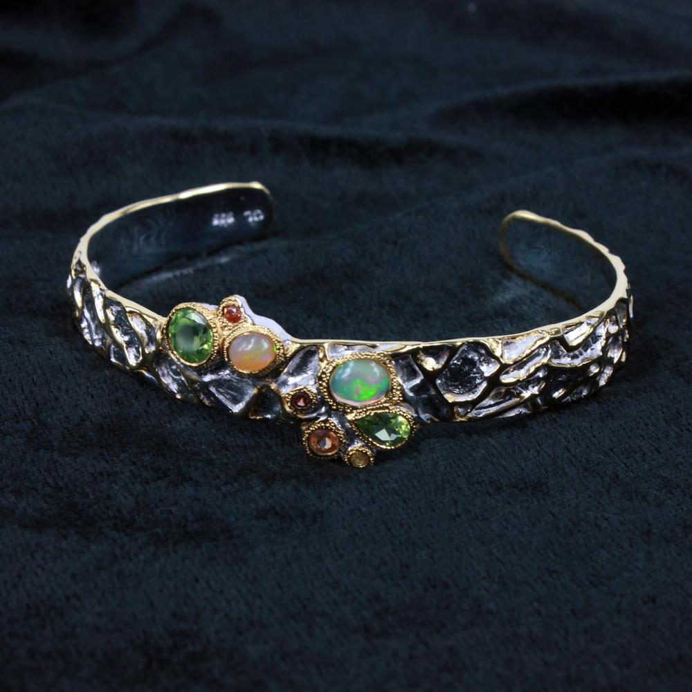 Opal Magic Mezclado Bangle-Bangles-AdiOre Jewels