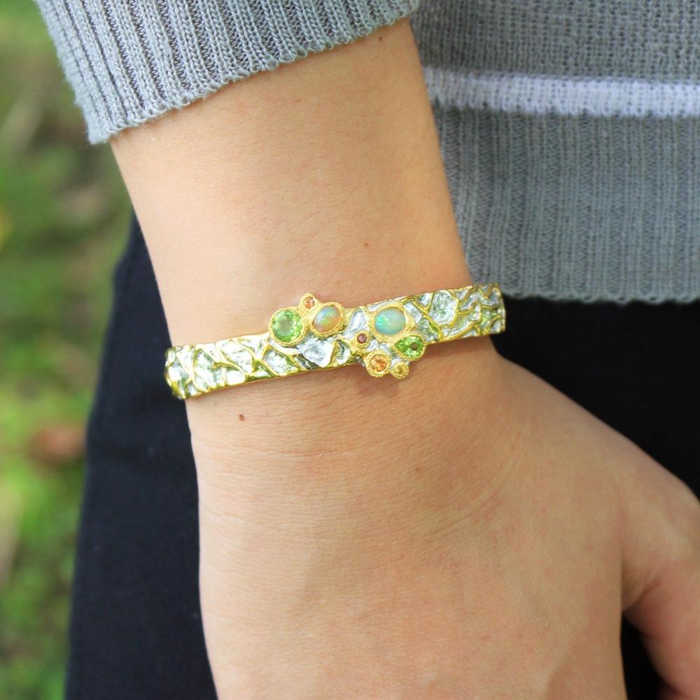 Opal Magic Mezclado Bangle-Bangles-AdiOre Jewels