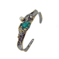 Aqua Tierra Azul Bangle-Bangles-AdiOre Jewels