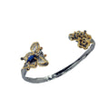 Fern And Leaf Flemma Azul Bangle-Bangles-AdiOre Jewels