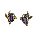 Fern And Leaf Flemma Lila Earring-Earrings-AdiOre Jewels