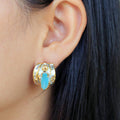 Alice Flemma Verde Earring-Earrings-AdiOre Jewels