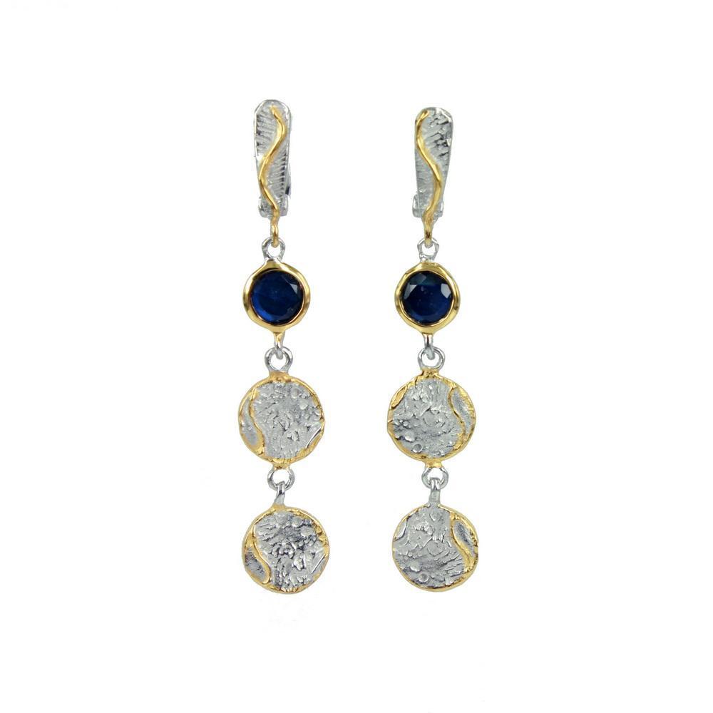 Classic Flemma Azul Earring-Earrings-AdiOre Jewels