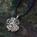 Fern And Leaf Flemma Lila Pendant-Pendants-AdiOre Jewels