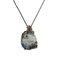 Fern And Leaf Tierra Blanca Pendant-Necklaces-AdiOre Jewels