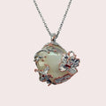 Fern And Leaf Tierra Blanca Pendant-Pendants-AdiOre Jewels