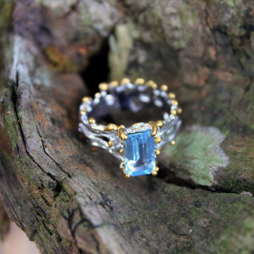 Classic Flemma Azul Ring-Rings-AdiOre Jewels