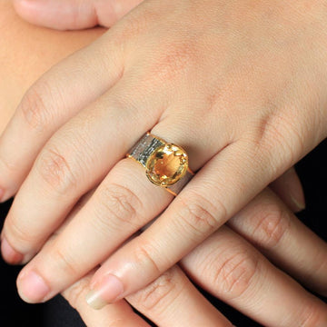 Classic Flemma Amarillo Ring-Rings-AdiOre Jewels
